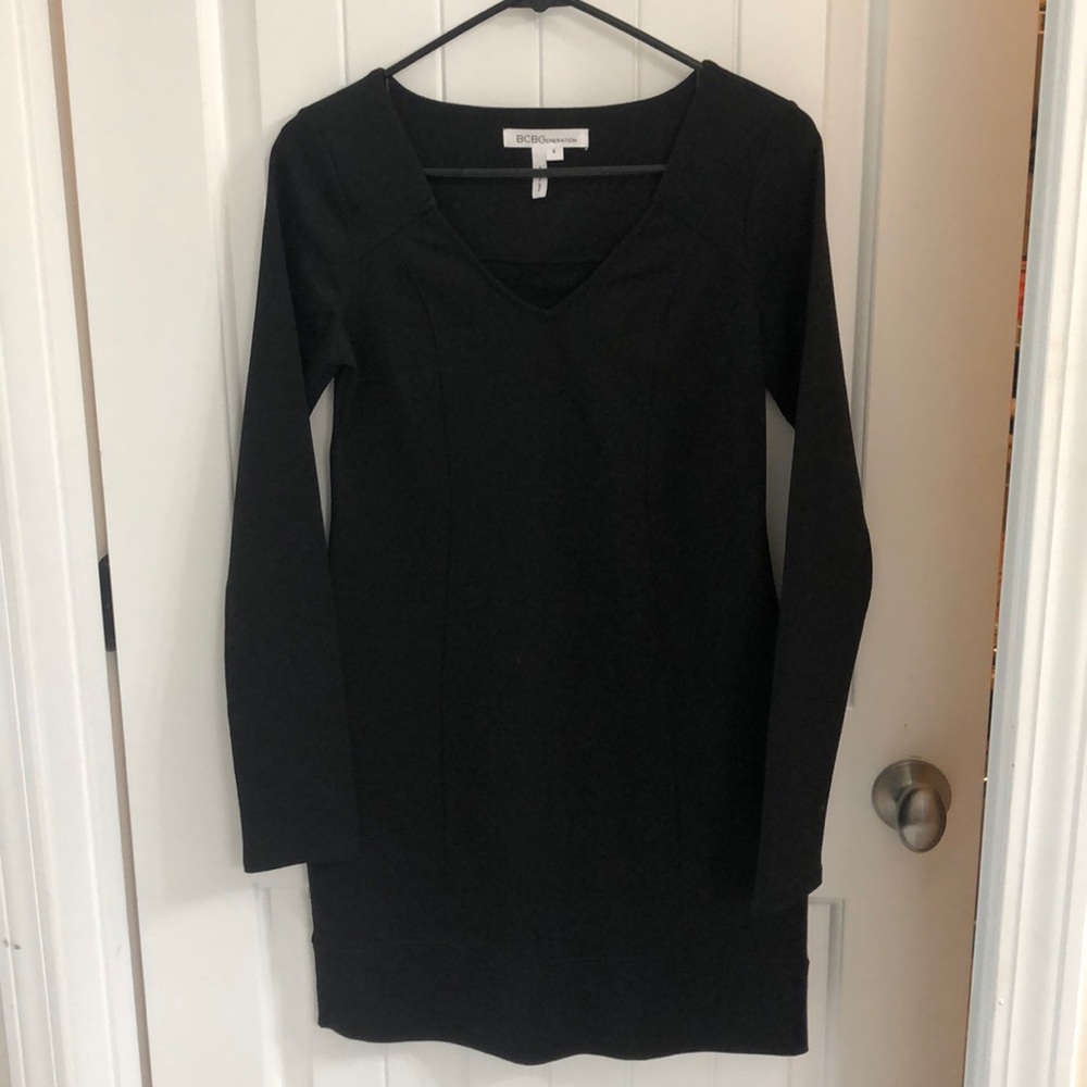 BCBG Generation Black Formfitting Bodycon Dress